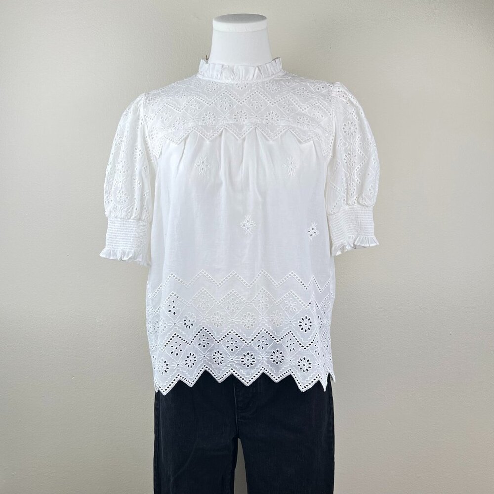 INDUSTRY REPUBLIC  Puff-Sleeve Cotton Blouse